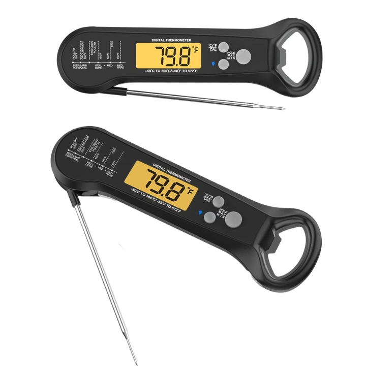 New Digital-Thermometer 2022 mit Sonden-faltendem Fleisch-Thermometer für das Kochen des Haushalts-Thermometers