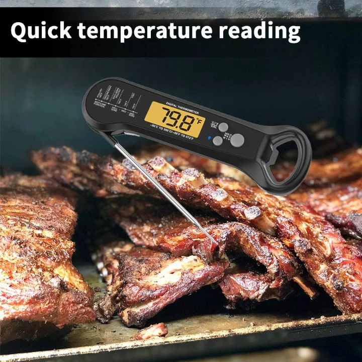 New Digital-Thermometer 2022 mit Sonden-faltendem Fleisch-Thermometer für das Kochen des Haushalts-Thermometers