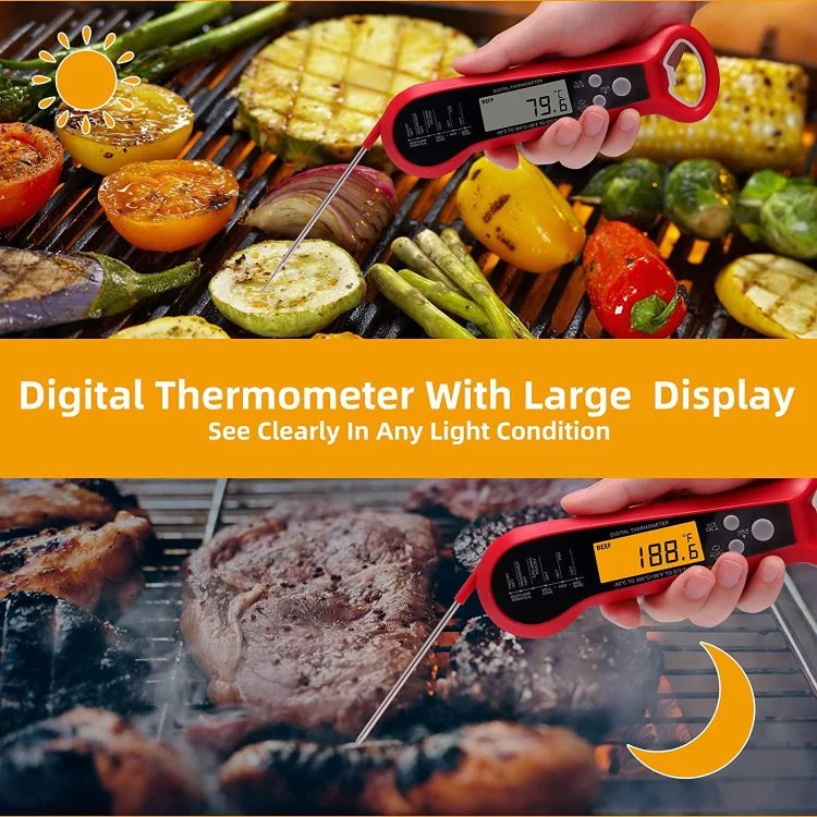 2022 neue 2 in 1 sofortigem gelesenem Fleisch-Thermometer für das Kochen des schnellen u. genauen Digital-Nahrungsmittelthermometers